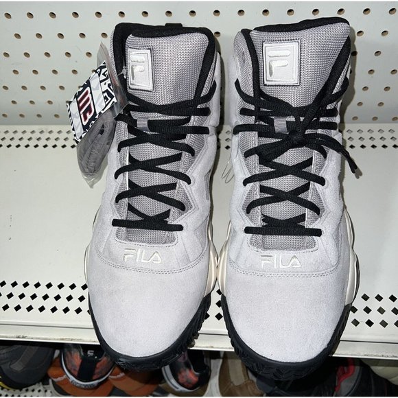 FILA MB Mens Suede Basketball Shoes Size 10 Gray Black White Jamal Mashburn main image 7